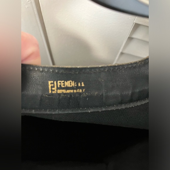 VINTAGE FENDI ZUCCA FOLD OVER BAG , CLUTCH LOGO LEATHER CANVAS - Picture 10 of 10